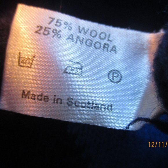 Argyle Men's Sweater/Wool-Angora Blend/42/Norm Thompson - Picture 5 of 5